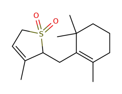 3-methyl-2-((2,6,6-trimethylcyclohex-1-en-1-yl)methyl)-2,5-dihydrothiophene 1,1-dioxide
